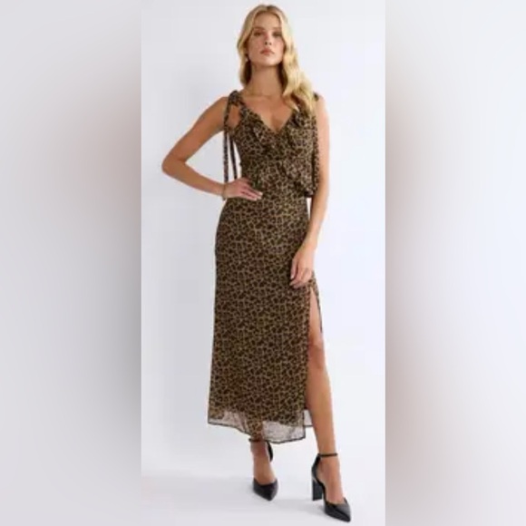 Bloomingdale's Dresses & Skirts - NWT IMPERFECT Sage The Label Be Fierce Leopard Dress